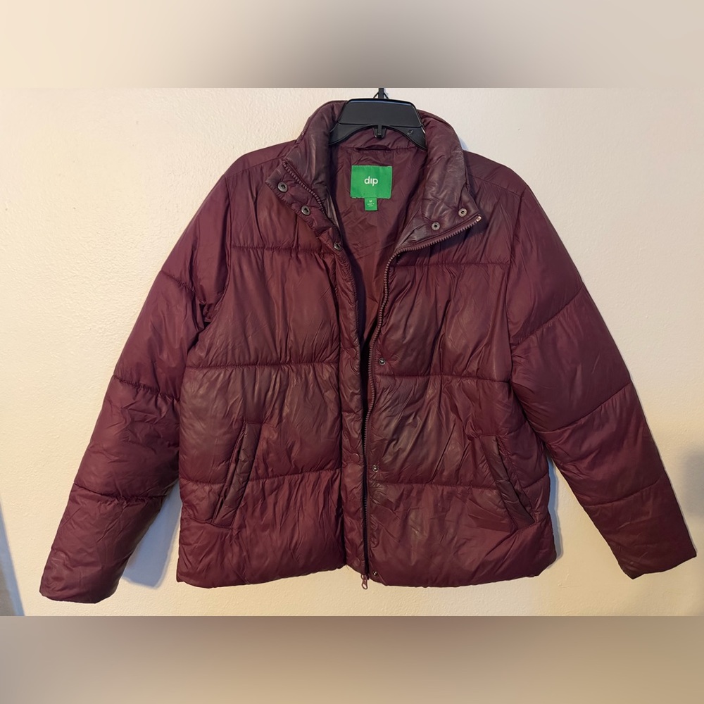 Dip Women's Deep Burgundy Puffer Coat
